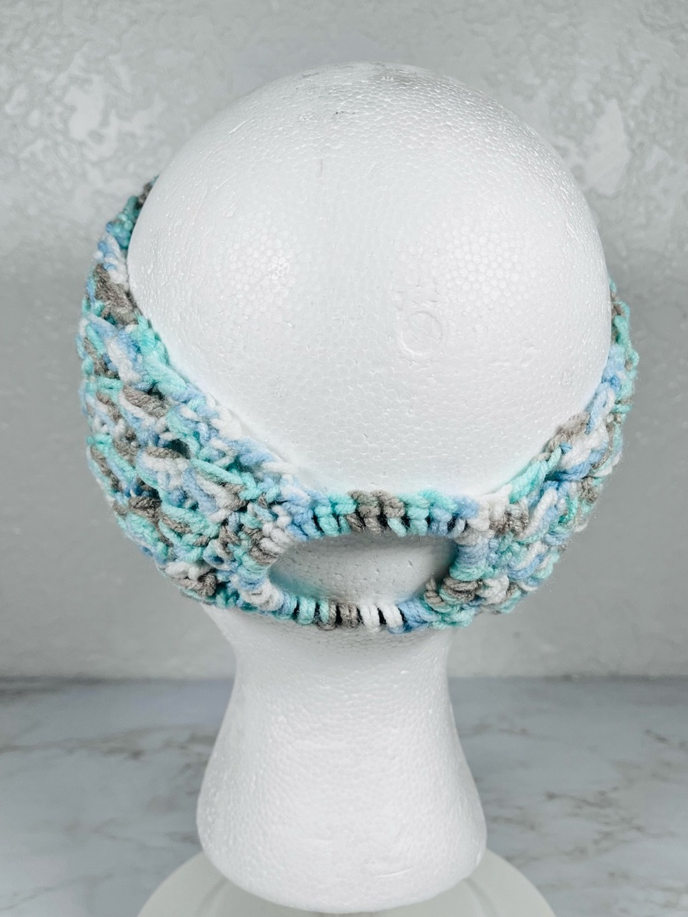 Crochet Headband Ponytail Holder - Picture 7 of 9